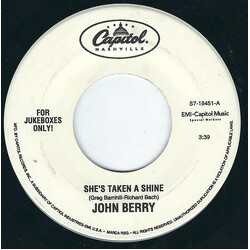 John Berry (8) She's Taken A Shine USED VINYL 7INCH 45 RPM SINGLE