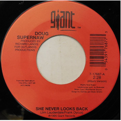Doug Supernaw She Never Looks Back Vinyl 7" USED