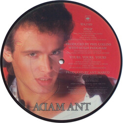 Adam Ant Strip USED VINYL 7INCH 45 RPM SINGLE PICTURE DISC