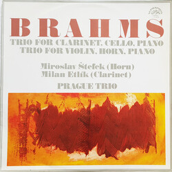 Johannes Brahms / Miroslav Štefek / Milan Etlík / Prague Trio Trio For Clarinet, Cello, Piano , Trio For Violin, Horn, Piano Vinyl LP USED