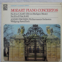Wolfgang Amadeus Mozart / Annie Fischer / Wolfgang Sawallisch Piano Concertos / No.21 In C, K.467 / No.22 In E Flat, K.482 Vinyl LP USED