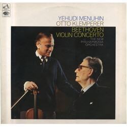 Yehudi Menuhin / Otto Klemperer / Ludwig van Beethoven / New Philharmonia Orchestra Violin Concerto In D (Op. 61) Vinyl LP USED