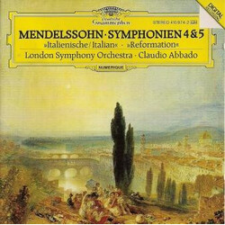Felix Mendelssohn-Bartholdy / The London Symphony Orchestra / Claudio Abbado Symphonien 4 & 5 Vinyl LP USED