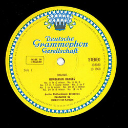 Johannes Brahms / Antonín Dvořák / Berliner Philharmoniker / Herbert Von Karajan Dances By Brahms & Dvořák Vinyl LP USED