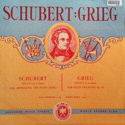 Franz Schubert / Edvard Grieg / Paul Tortelier / Robert Weisz Sonata In A Minor For Arpeggione And Piano (D.821) / Cello Sonata In A Minor, Op. 36 Vin