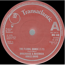 The Brighouse And Rastrick Brass Band The Floral Dance USED VINYL 7INCH 45 RPM SINGLE STEREO