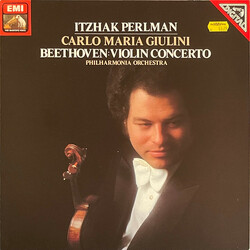 Ludwig Van Beethoven / Itzhak Perlman / Carlo Maria Giulini / Philharmonia Orchestra Violin Concerto Vinyl LP USED
