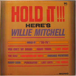 Willie Mitchell Hold It!!! Here's Willie Mitchell Vinyl LP USED