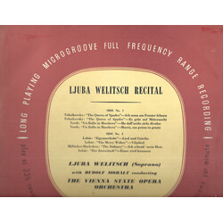 Ljuba Welitsch / Rudolf Moralt / Orchester Der Wiener Staatsoper Ljuba Welitsch Recital Vinyl LP USED