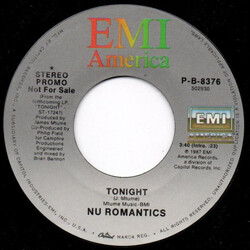 Nu Romance Crew Tonight USED VINYL 7INCH 45 RPM SINGLE PROMO