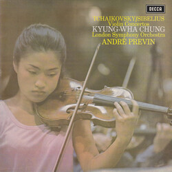 Pyotr Ilyich Tchaikovsky / Jean Sibelius / Kyung-Wha Chung / The London Symphony Orchestra / André Previn Violin Concertos Vinyl LP USED