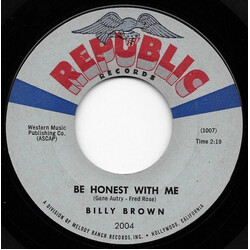 Billy Brown (8) The Last Letter / Be Honest With Me USED VINYL 7INCH 45 RPM SINGLE