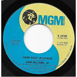 Hank Williams Jr. Rainy Night In Georgia USED VINYL 7INCH 45 RPM SINGLE STYRENE