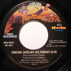 Elton John Someone Saved My Life Tonight Vinyl 7" USED