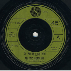 Plastic Bertrand Ca Plane Pour Moi Vinyl 7" USED