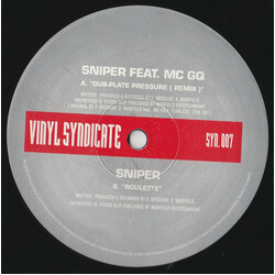 Sniper / MC GQ / Sniper Dub Plate Pressure (Remix) / Roulette VINYL 12" USED