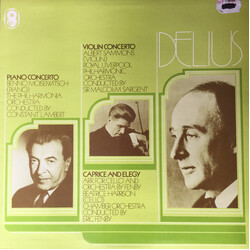 Frederick Delius / Benno Moiseiwitsch / Albert Sammons / Beatrice Harrison (2) Piano Concerto / Violin Concerto / Caprice And Elegy Vinyl LP USED