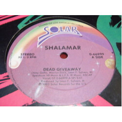 Shalamar Dead Giveaway USED VINYL 12INCH 33 S RPM