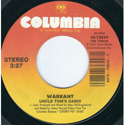 Warrant Uncle Tom's Cabin / Sure Feels Good To Me VINYL 7" USED