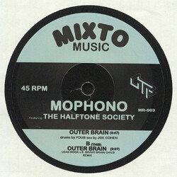 Mophono / The Halftone Society Outer Brain USED VINYL 7INCH 45 RPM SINGLE