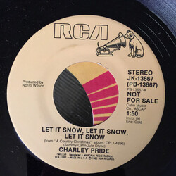 Charley Pride Let It Snow, Let It Snow, Let It Snow USED VINYL 7INCH 45 RPM PROMO