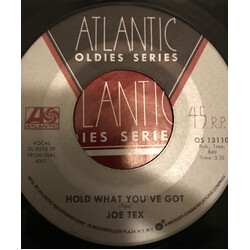 Joe Tex Hold What You've Got / Show Me USED VINYL 7INCH 45 RPM SINGLE REISSUE