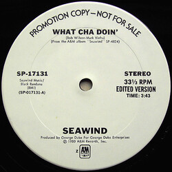 Seawind What Cha Doin' USED VINYL 12INCH 33 S RPM SINGLE PROMO STEREO