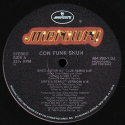 Con Funk Shun She's A Star USED VINYL 12INCH 33 S RPM PROMO SINGLE