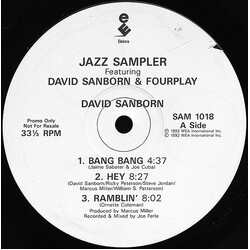 David Sanborn / Fourplay (3) Jazz Sampler USED VINYL 12INCH EP PROMO
