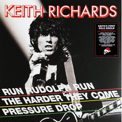 Keith Richards Run Rudolph Run / The Harder They Come / Pressure Drop USED VINYL 12INCH 45 RPM SINGLE LIMITED EDITION STEREO