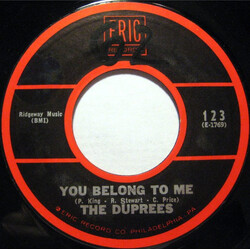 The Duprees You Belong To Me / Take Me As I Am Vinyl 7" USED