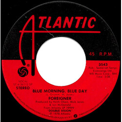 Foreigner Blue Morning, Blue Day USED VINYL 7INCH SINGLE 45 RPM