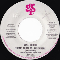 Dave Grusin Theme From St. Elsewhere USED VINYL 7INCH 45 RPM