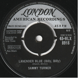 Sammy Turner Lavender Blue (Dilly, Dilly) Vinyl 7" USED