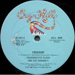 Grandmaster Flash & The Furious Five Freedom USED VINYL 12INCH 33 S RPM