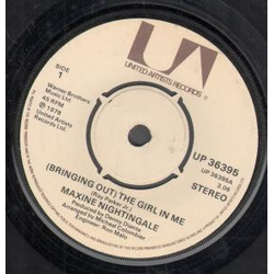 Maxine Nightingale (Bringing Out) The Girl In Me Vinyl 7" USED