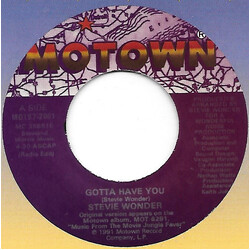 Stevie Wonder Gotta Have You USED VINYL 7INCH SINGLE