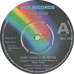 Bobby Thomas (3) / The Hotline Sugar Boogie USED VINYL 7INCH 45 RPM SINGLE PROMO