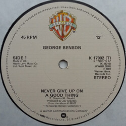 George Benson Never Give Up On A Good Thing USED VINYL 12INCH 45 RPM