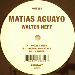 Matias Aguayo Walter Neff VINYL 12" USED