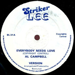 Al Campbell / Cornell Campbell Everybody Needs Love / Come To Me Softly Vinyl 12" USED