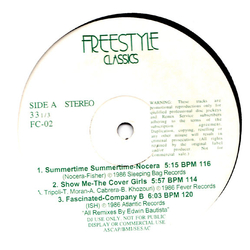Various Freestyle Classics Volume 2 Vinyl 12" USED