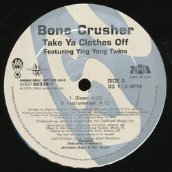 Bone Crusher (2) / Ying Yang Twins Take Ya Clothes Off VINYL 12" USED