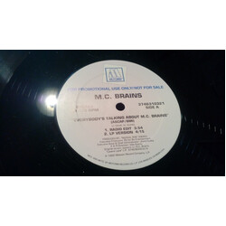 MC Brains Everybody's Talking About MC Brains USED VINYL 12INCH 33 S RPM PROMO