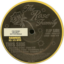 The Rose Family Beaches & Crème / Hah! USED VINYL 12INCH 33 S RPM PROMO