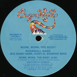 Sugarhill Gang Work, Work, The Body! USED VINYL 12INCH SINGLE