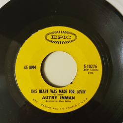 Autry Inman This Heart Was Made For Lovin' Vinyl 7" USED