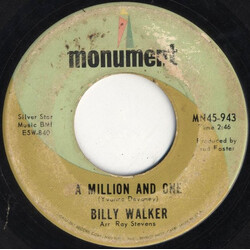 Billy Walker A Million And One / Close To Linda USED VINYL 7INCH 45 RPM