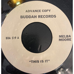 Melba Moore This Is It USED VINYL 7INCH 45 RPM ADVANCE SINGLE STYRENE