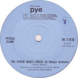 Petula Clark The Other Man's Grass Is Always Greener Vinyl 7" USED